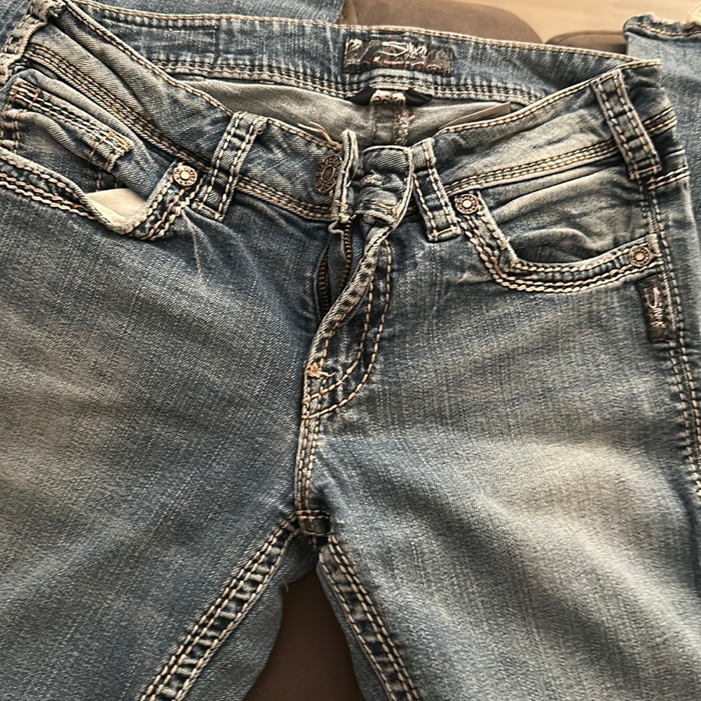 Silver jeans